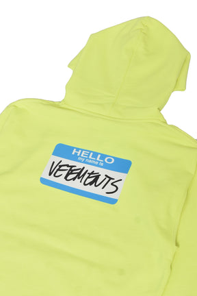 KIDS MY NAME IS VETEMENTS HOODIE / YEL