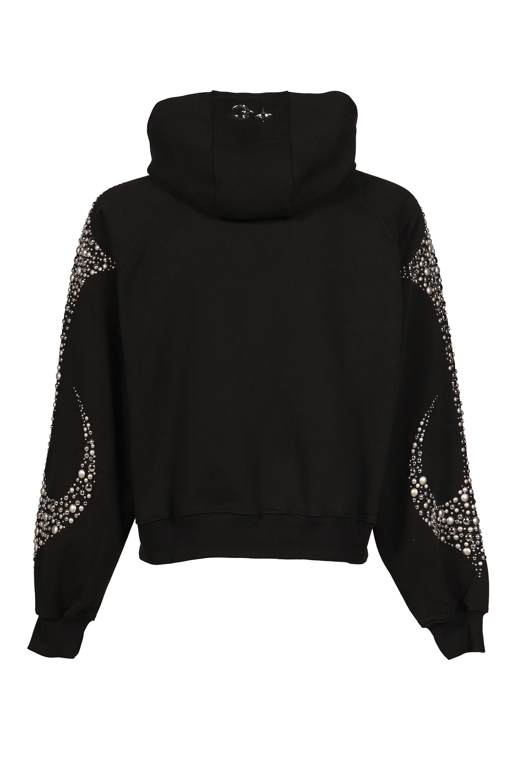 IRON STEEL FOCUS ZIP-UP HOODIE / BLK