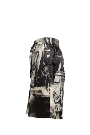 THE HOUSE OF COSMIC HORROR PAINTING PANTS / BLK
