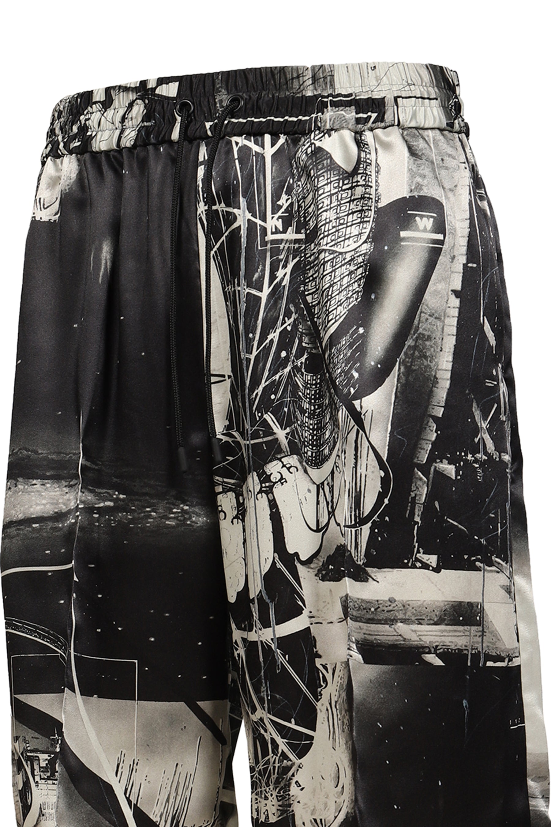 THE HOUSE OF COSMIC HORROR PAINTING PANTS / BLK