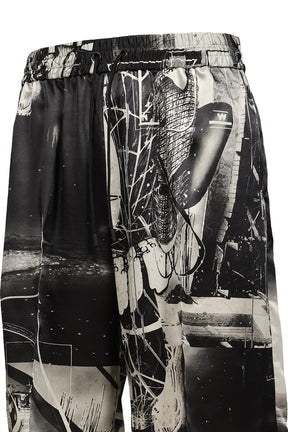 THE HOUSE OF COSMIC HORROR PAINTING PANTS / BLK