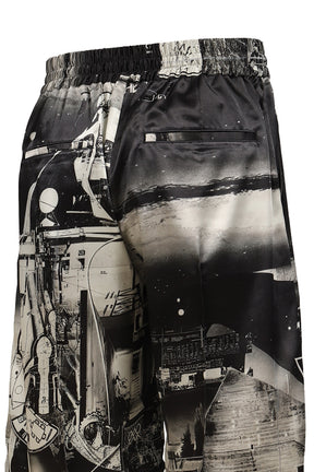 THE HOUSE OF COSMIC HORROR PAINTING PANTS / BLK