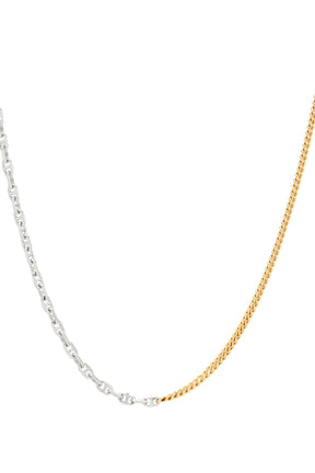 RUE CHAIN DUO / SIL GLD