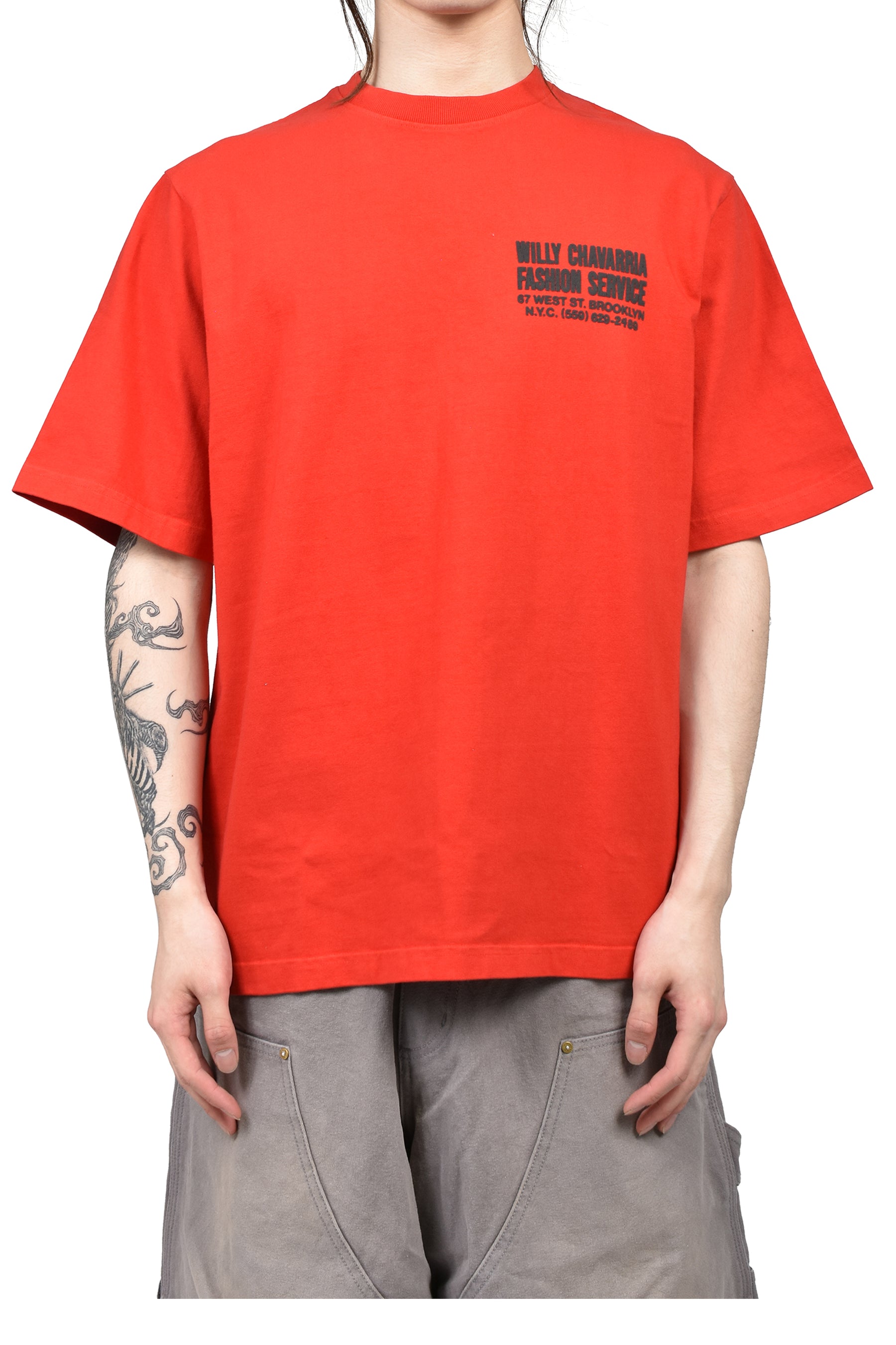 "FASHION SERVICES" - STANDARD TEE / RED HOT