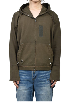 HANK HOODIE ZIP-UP / KHA 