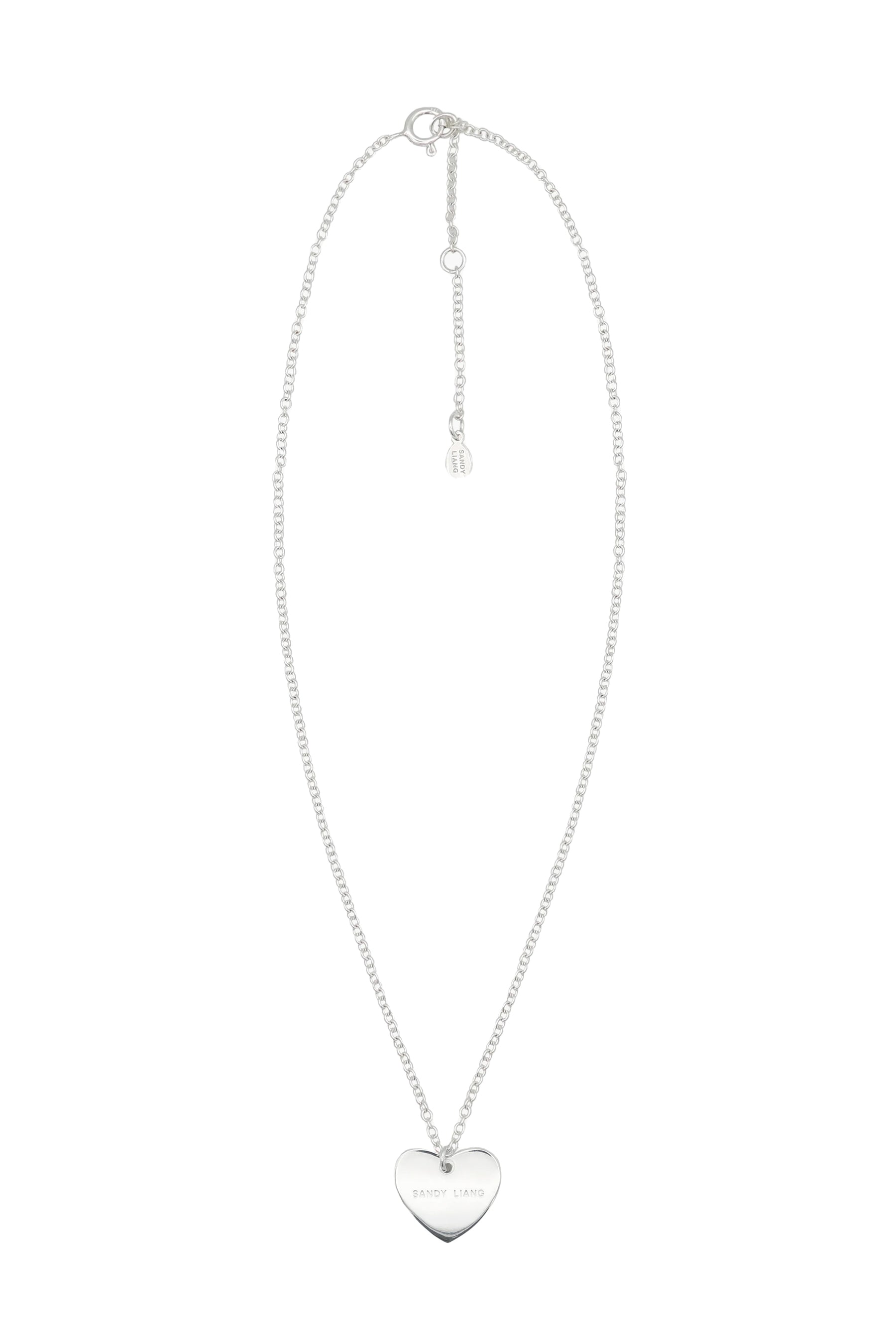 STERLING SILVER HEART TAG / SIL