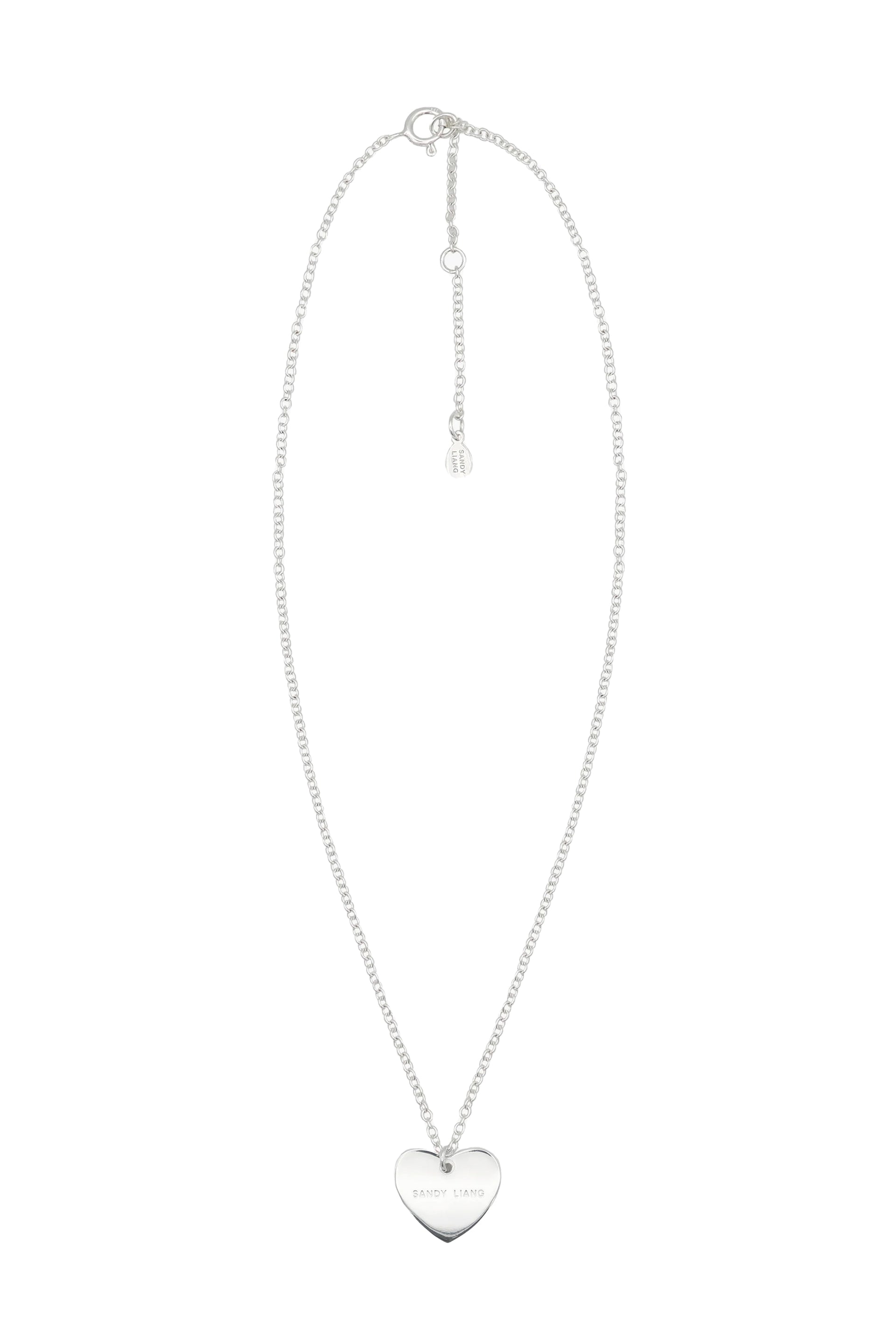 STERLING SILVER HEART TAG / SIL