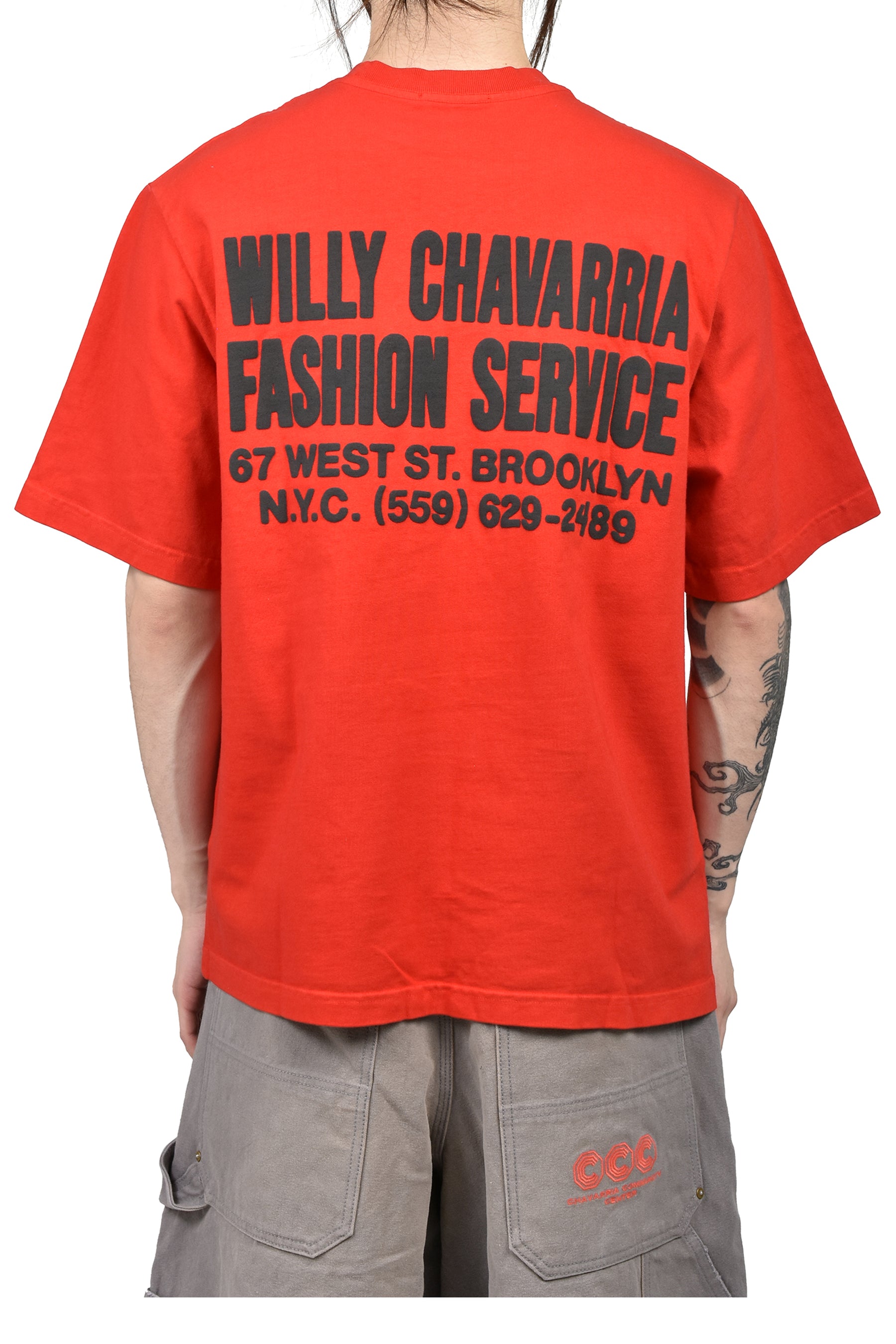 "FASHION SERVICES" - STANDARD TEE / RED HOT