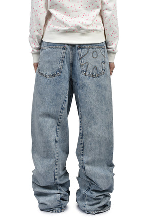 AVAVAV PLEATED JEANS BLUE / BLU