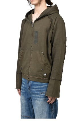 HANK HOODIE ZIP-UP / KHA 