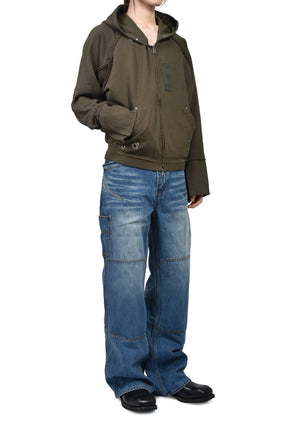 HANK HOODIE ZIP-UP / KHA 