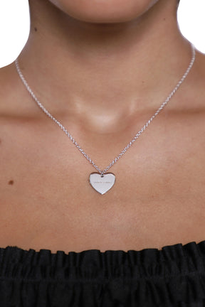 STERLING SILVER HEART TAG / SIL