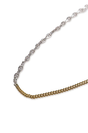 RUE CHAIN DUO / SIL GLD