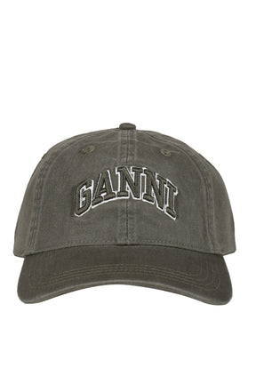 WASHED COTTON CANVAS CAP EMB / KALAMATA