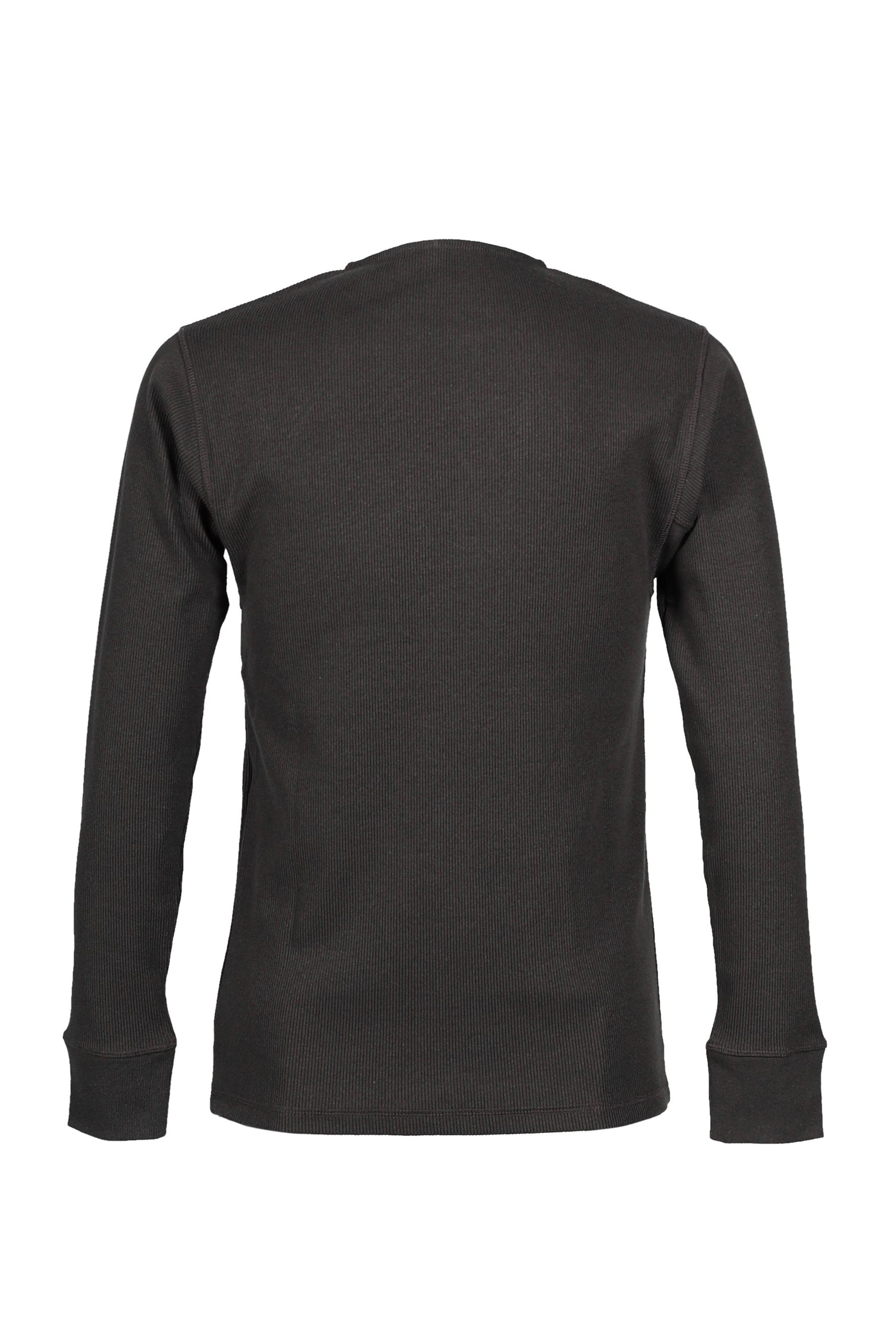 LONG SLEEVE HENLEY / BASALT
