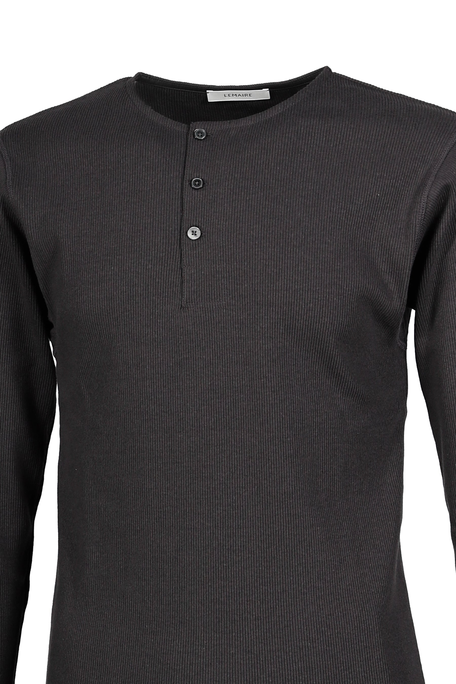 LONG SLEEVE HENLEY / BASALT