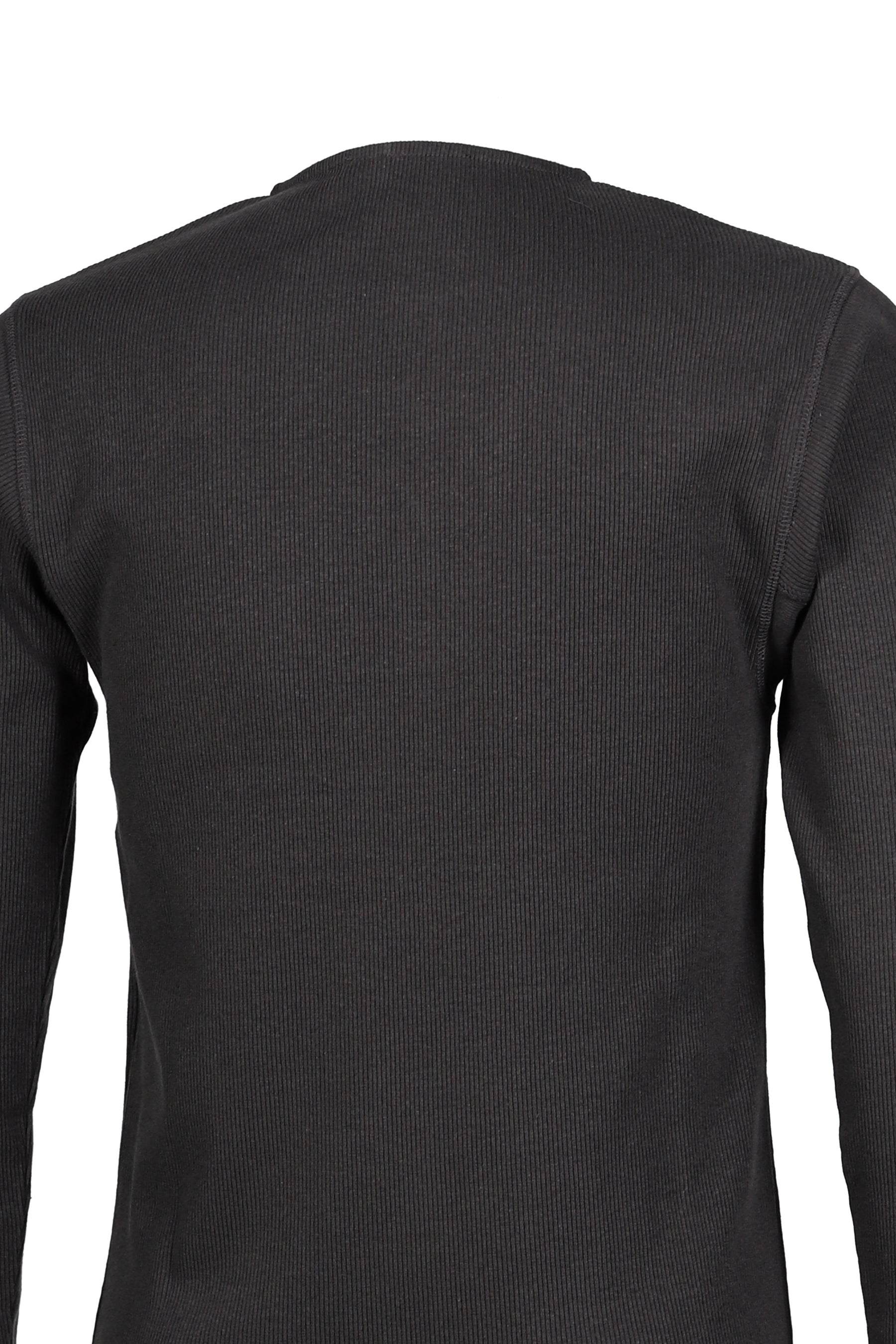 LONG SLEEVE HENLEY / BASALT