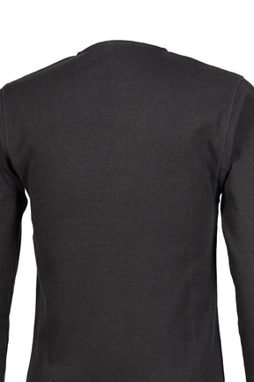 LONG SLEEVE HENLEY / BASALT