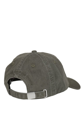 WASHED COTTON CANVAS CAP EMB / KALAMATA