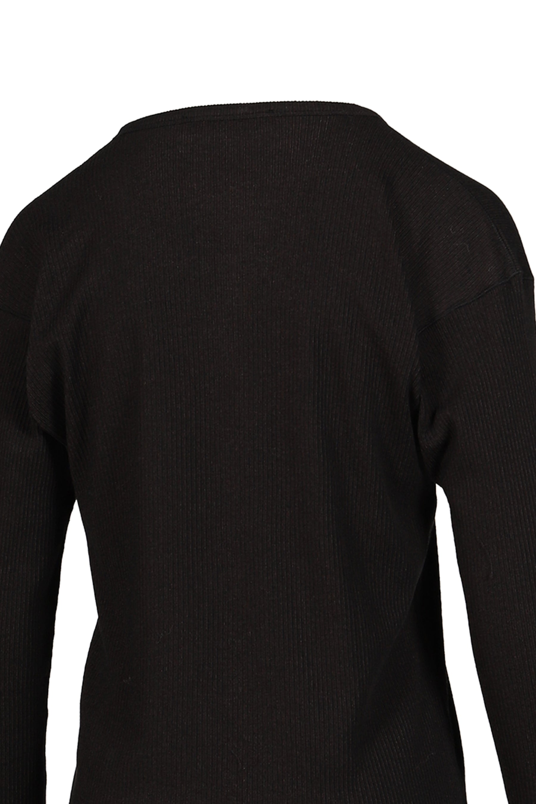 GENTLE HENLEY LONGSLEEVE / BLK