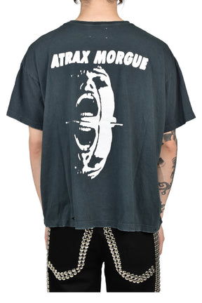 DISTRESSED ATRAX TEE / ASH BLK