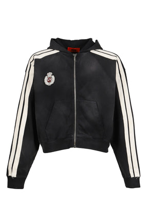 ACADEMY ZIP UP HOODIE / VTG BLK
