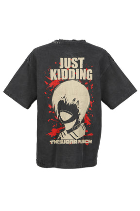 S/S T-SHIRT (NAGUMO)/ MINUS COLLABORATION / BLK