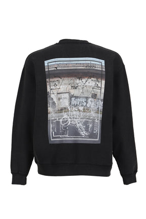 DEVASTATED WALL SWEATSHIRT / BLK 