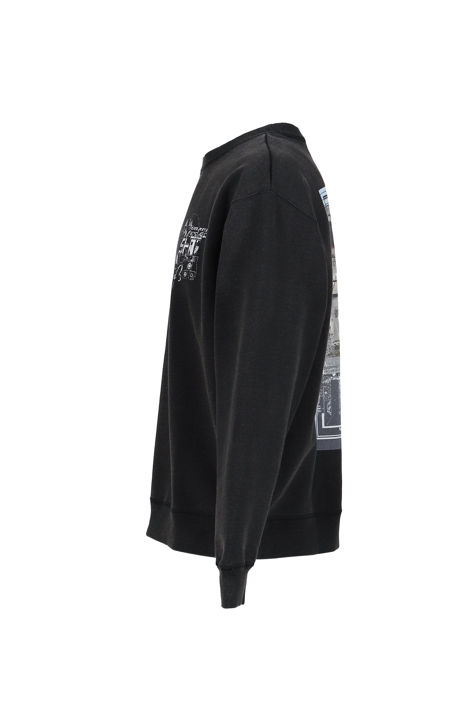 DEVASTATED WALL SWEATSHIRT / BLK 
