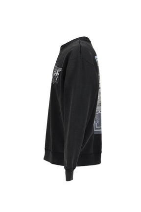 DEVASTATED WALL SWEATSHIRT / BLK 