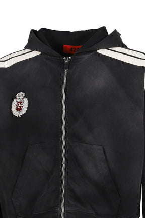 ACADEMY ZIP UP HOODIE / VTG BLK