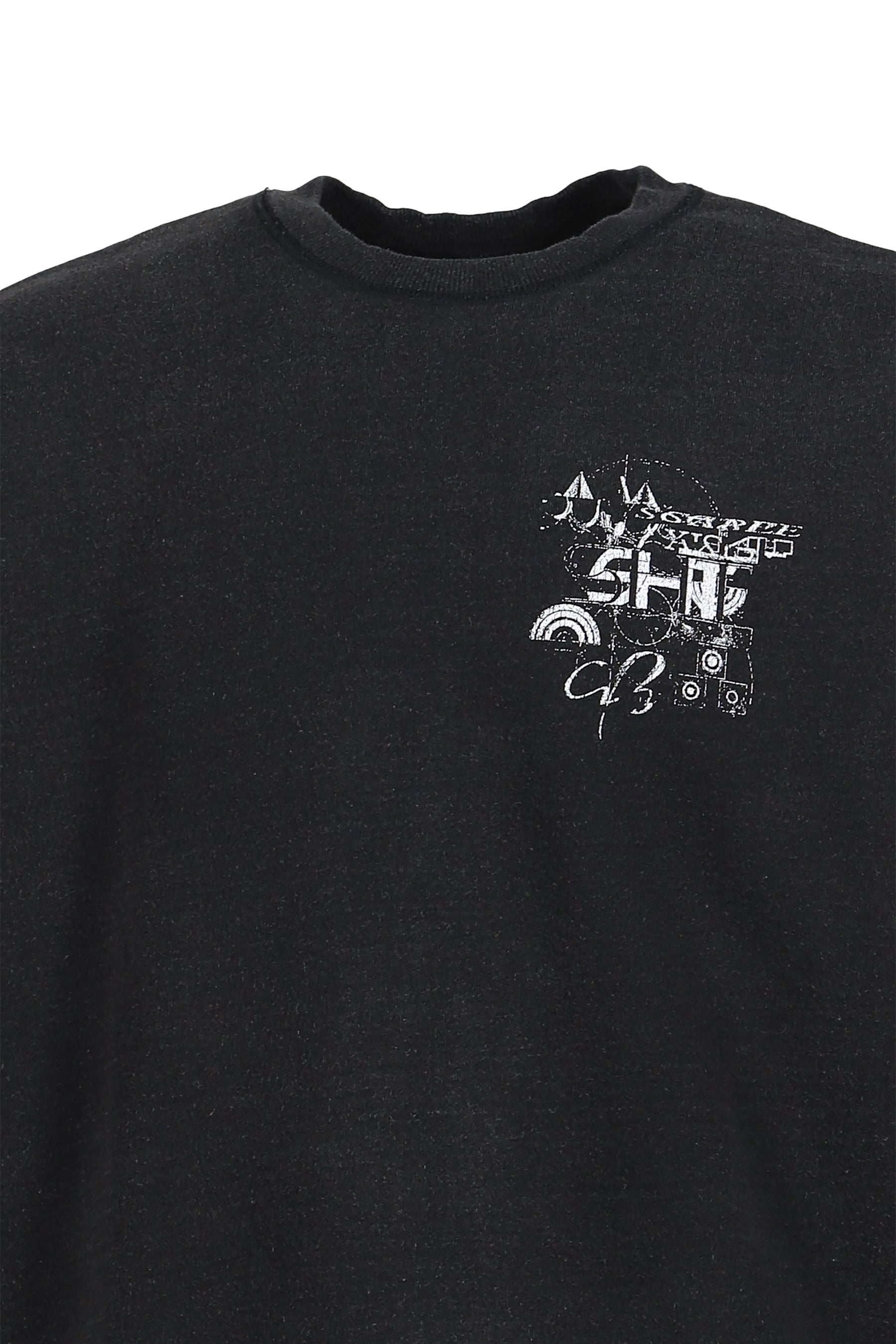 DEVASTATED WALL SWEATSHIRT / BLK 