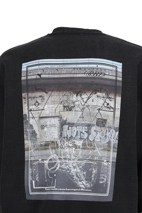DEVASTATED WALL SWEATSHIRT / BLK 