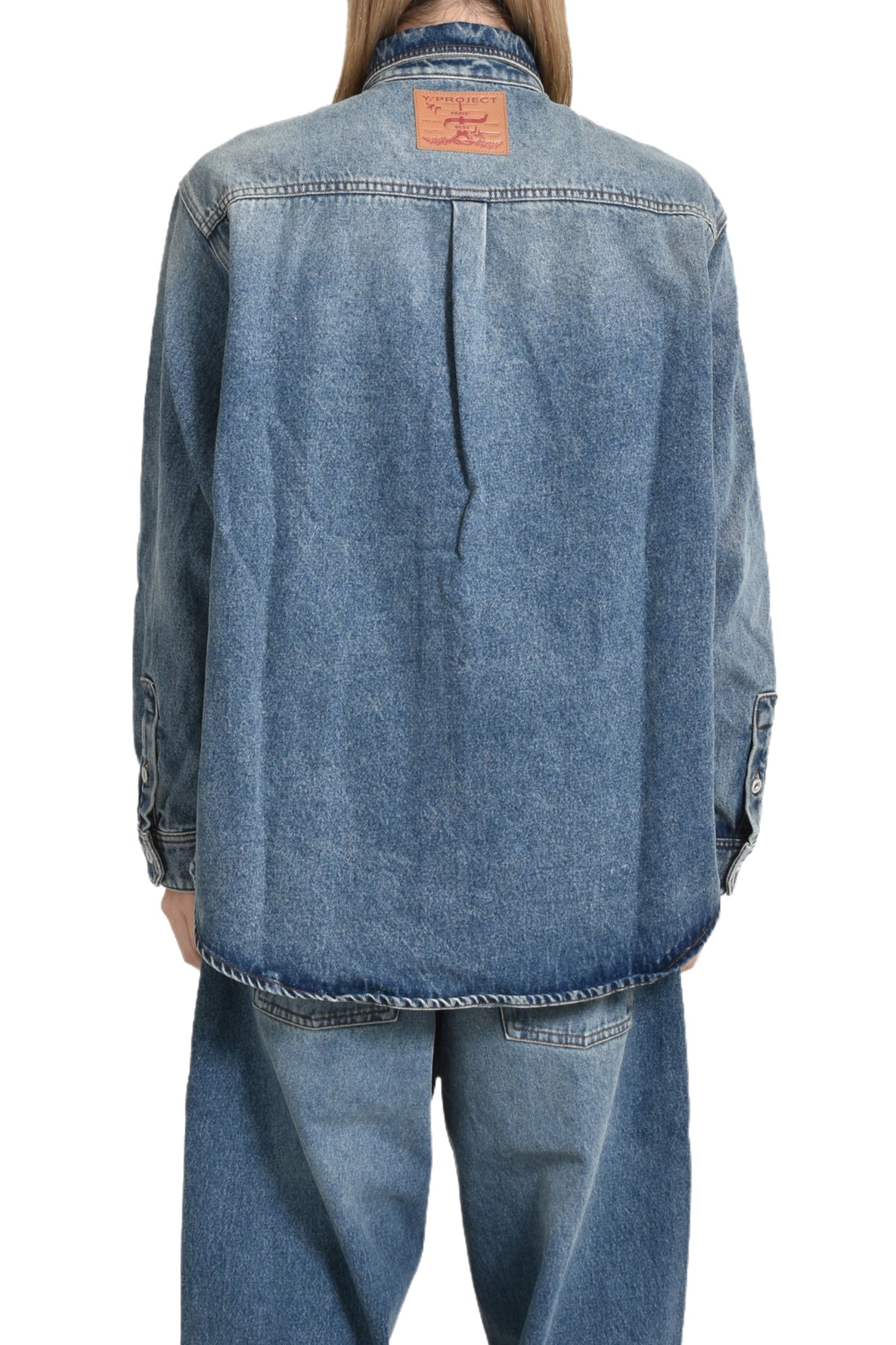 PARIS' BEST PATCH DENIM SHIRT / VINTGE BLU