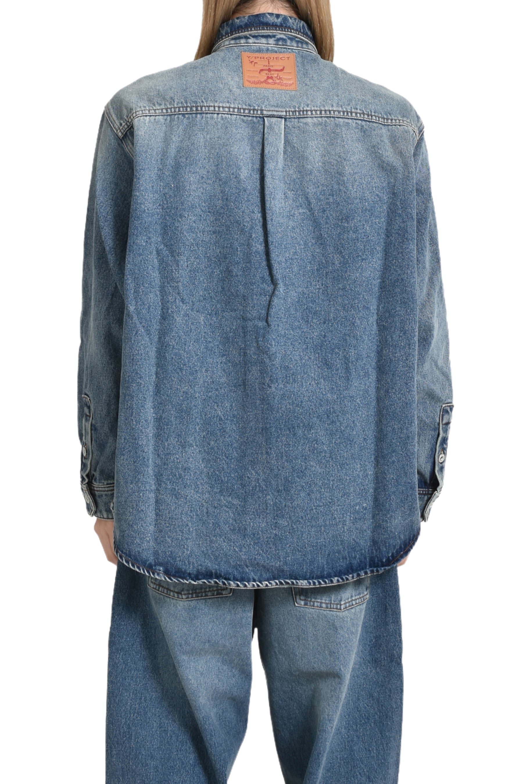 PARIS' BEST PATCH DENIM SHIRT / VINTGE BLU