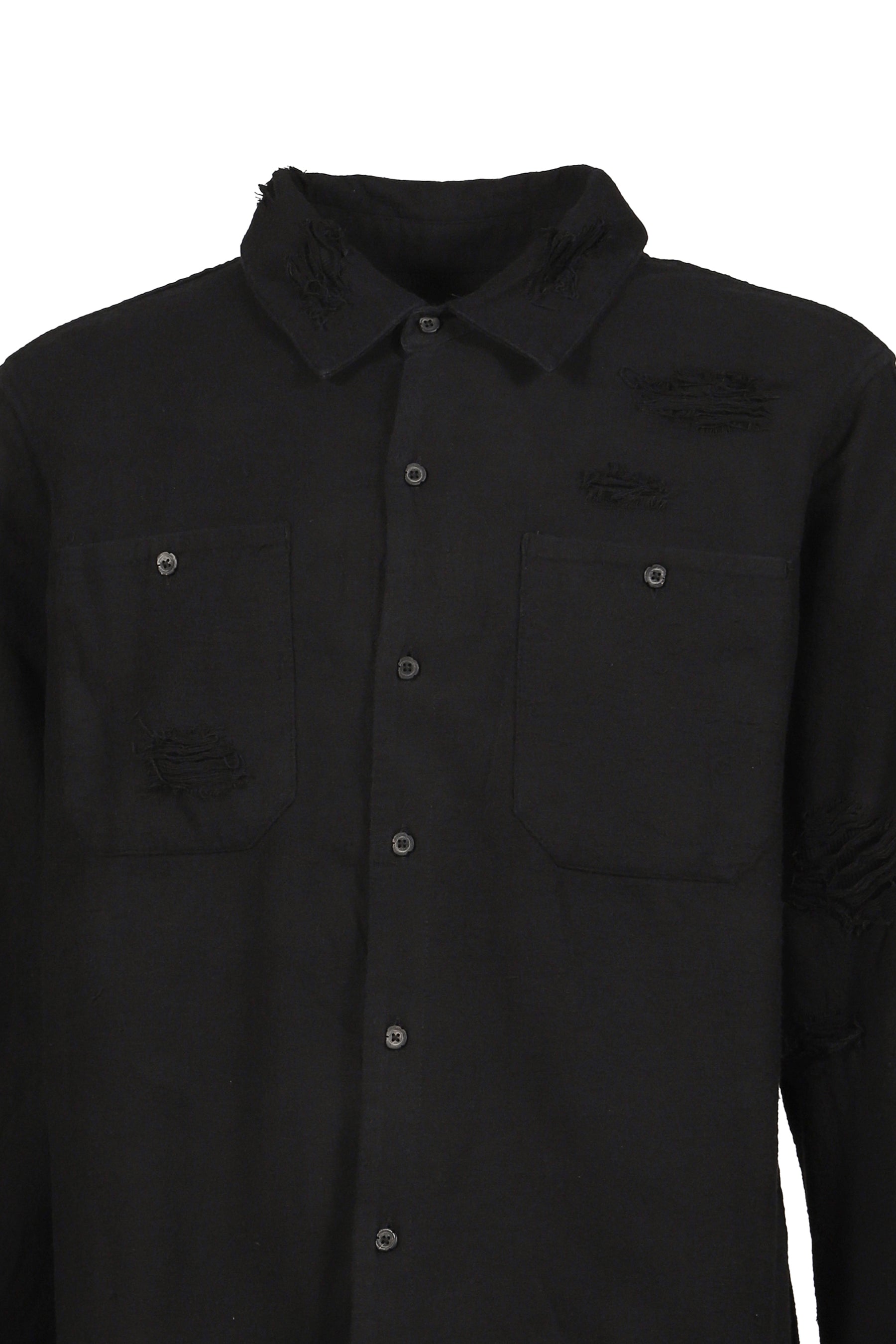RIPPED SHIRT  / BLK
