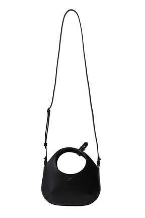 MINI HOLY LEATHER BAG / BLK