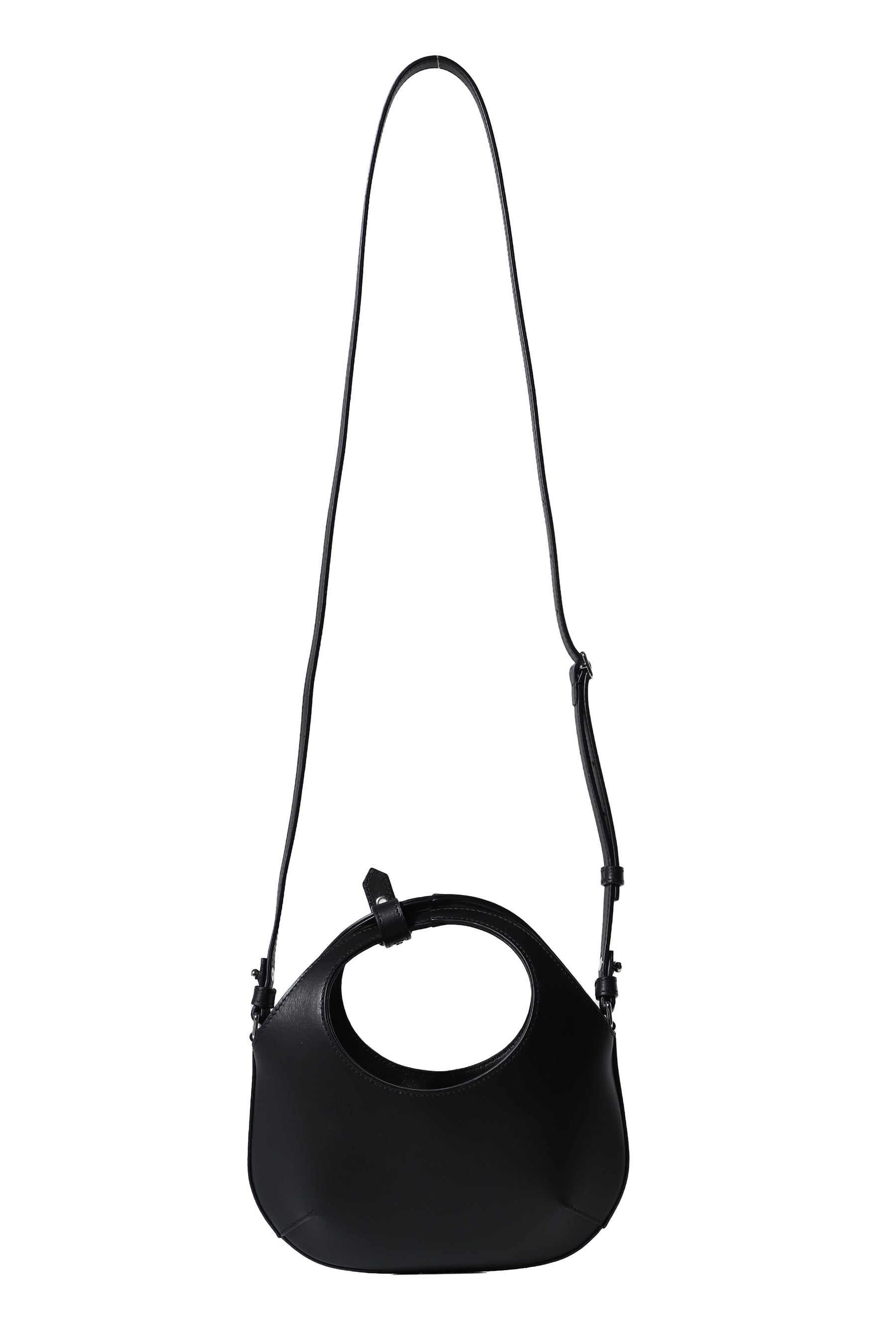 MINI HOLY LEATHER BAG / BLK