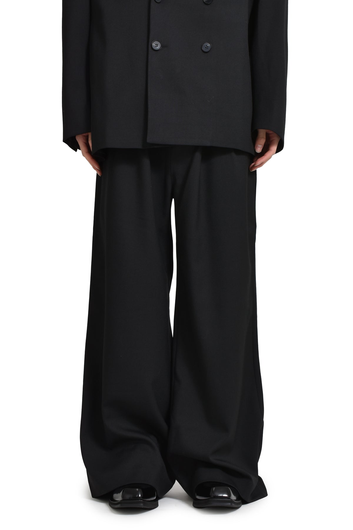 CINCH PANT BLACK WOOL / BLK