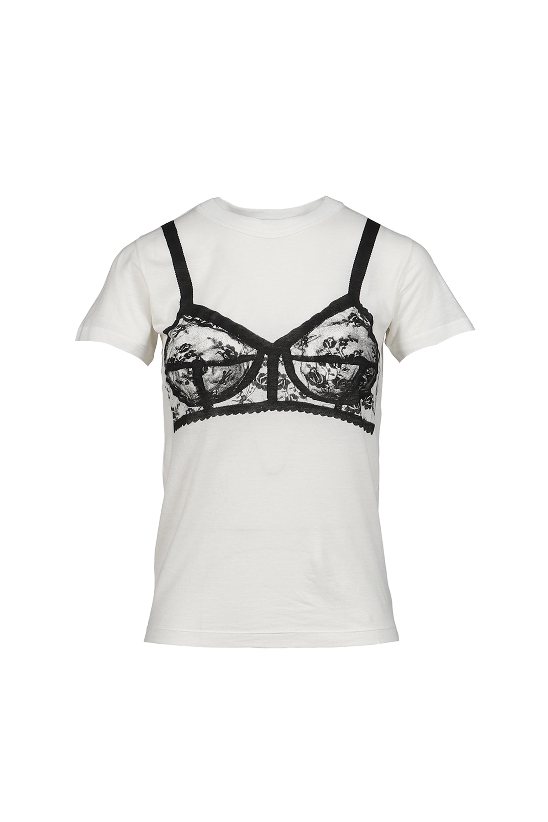 BRA T SHIRT KNIT / WHT