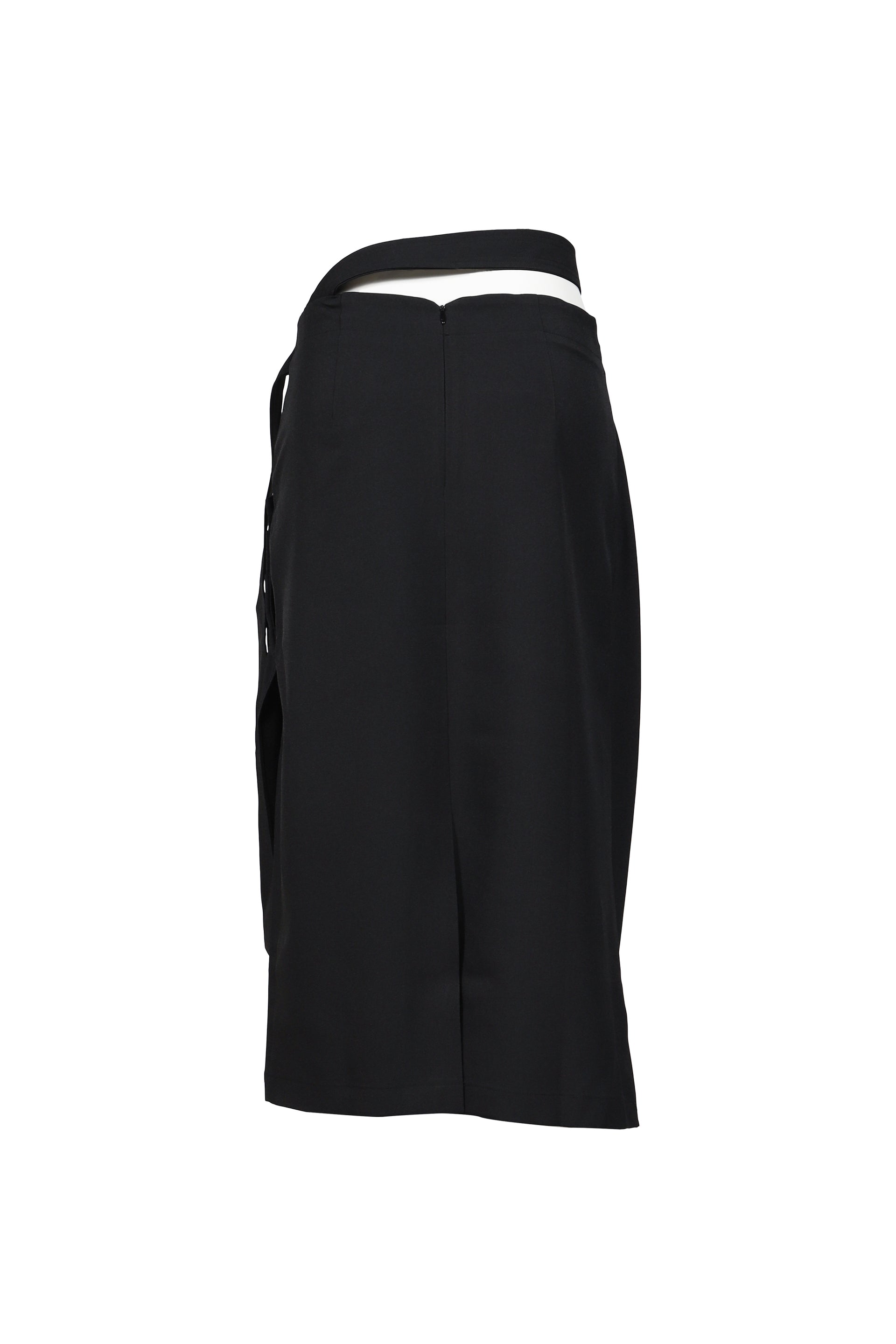 SLIP DOWN SKIRT / BLK