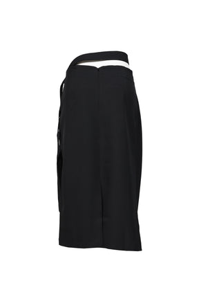 SLIP DOWN SKIRT / BLK