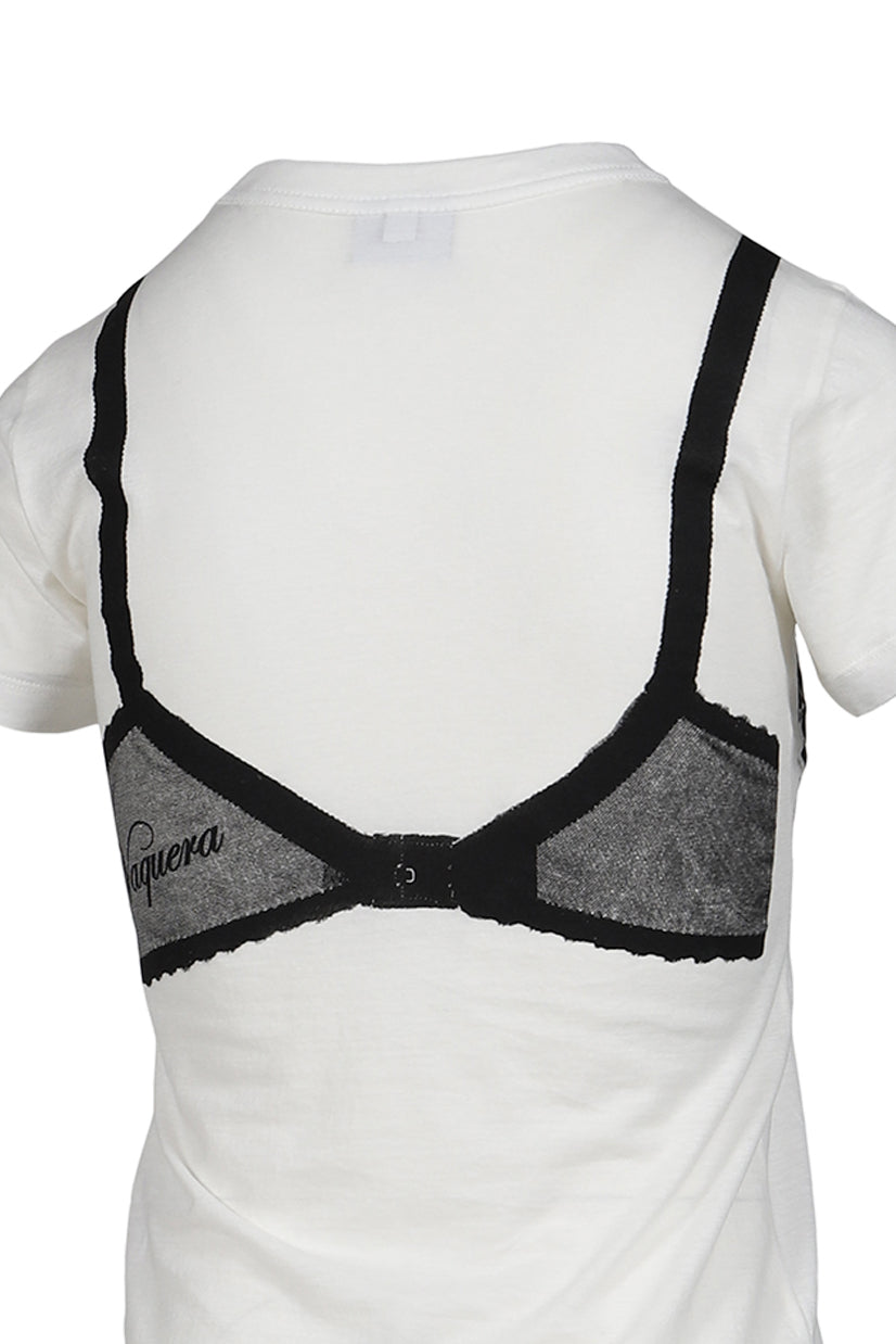 BRA T SHIRT KNIT / WHITE 