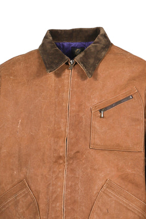 ZIPPED WORK JACKET - DUCK CANVAS / KAKISHIBU PAINT / DK.BRW