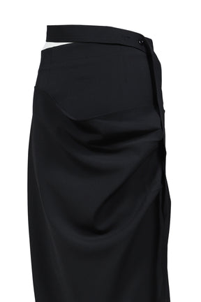 SLIP DOWN SKIRT / BLK