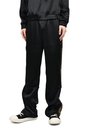 CHEETAH STRIPE TRACK PANTS / BLK CHEETAH