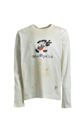 WASTED VICK LONG SLEEVE T-SHIRT / WHT 