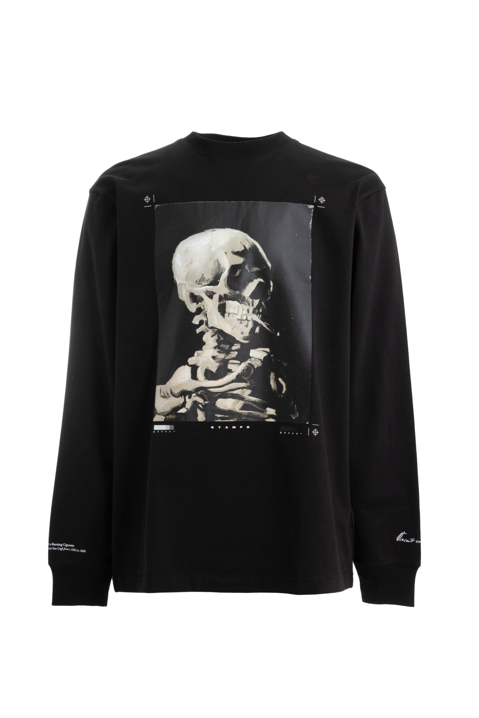 STAMPD FW23 SKELETON LS RELAXED TEE / BLK -NUBIAN