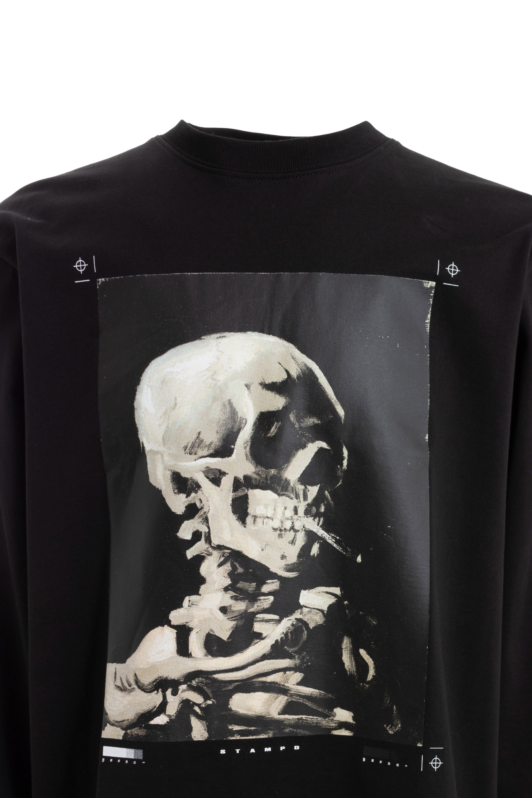 STAMPD FW23 SKELETON LS RELAXED TEE / BLK -NUBIAN