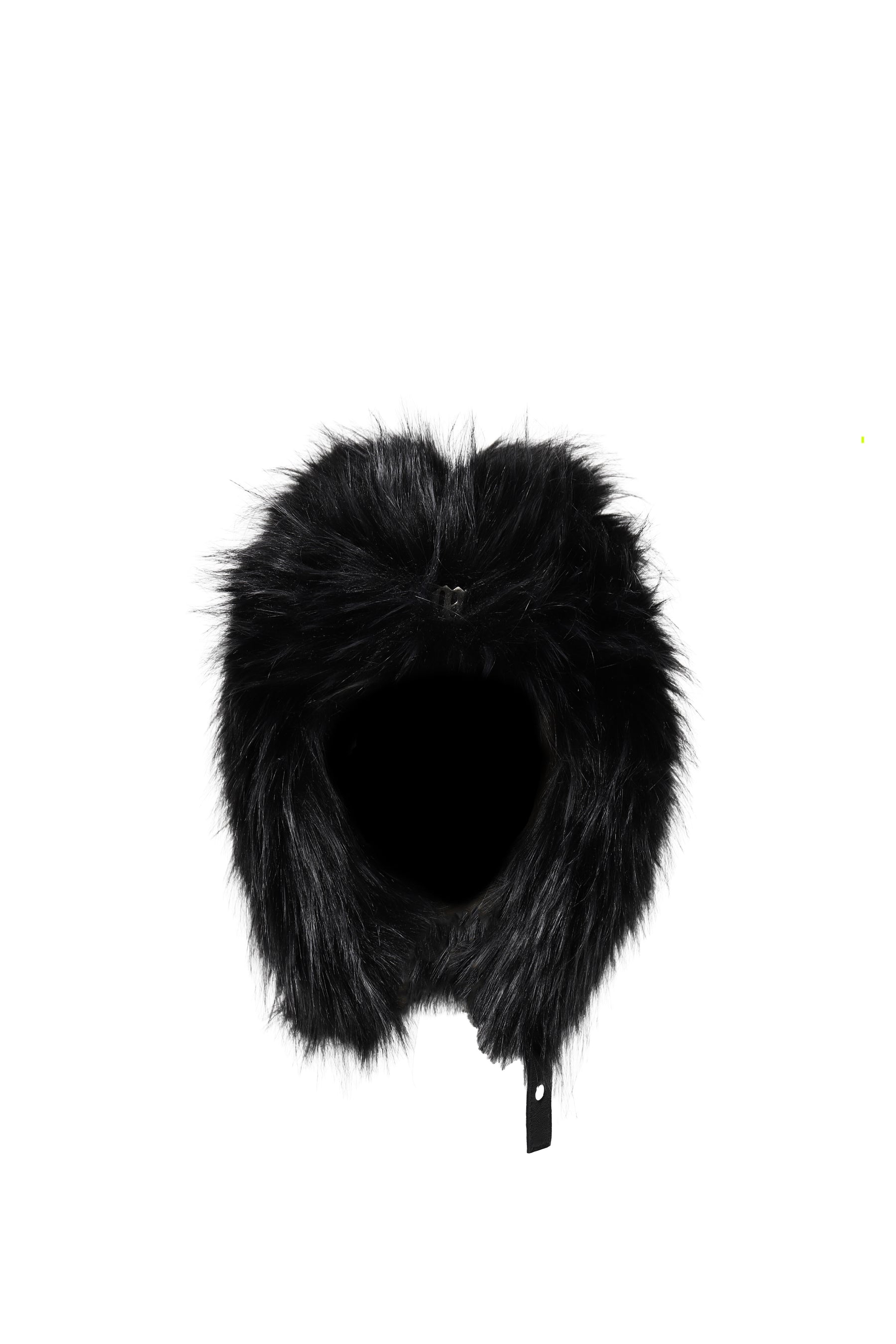 FAUX FUR AVIATOR HAT / BLACK 